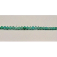 16 Inch 4 mm Gemstone Faceted Bead Strands - Amazonite