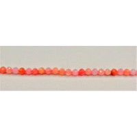 16 Inch 4 mm Gemstone Faceted Bead Strands - Pink Opal