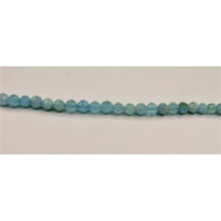 16 Inch 4 mm Gemstone Faceted Bead Strands - Aquamarine