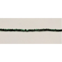 16 Inch 2 mm Gemstone Faceted Bead Strands - Malachite