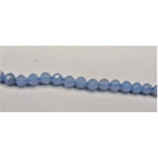 16 Inch 4 mm Gemstone Faceted Bead Strands - Blue Lace Agate