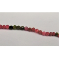 16 Inch 4 mm Gemstone Faceted Bead Strands - Tourmaline