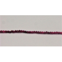 16 Inch 2 mm Gemstone Faceted Bead Strands - Ruby