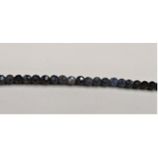 16 Inch 4 mm Gemstone Faceted Bead Strands - Saphire