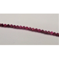 16 Inch 4 mm Gemstone Faceted Bead Strand - Ruby