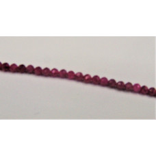 16 Inch 4 mm Gemstone Faceted Bead Strand - Ruby