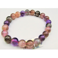 10 mm Gemstone Round Bead Bracelet - Mix