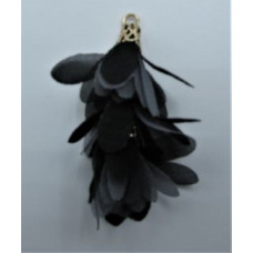 4.5 cm 3 layers Tassel Pack (10 pcs) - Black