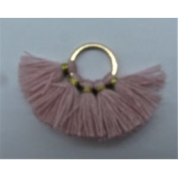 2 cm Tassel Pack with round bail (10 pcs) - Hot Pink