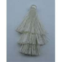 6 cm Tassel Pack 3 layers (10 pcs) - Cream