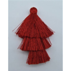 6 cm Tassel Pack 3 layers (10 pcs) - Red