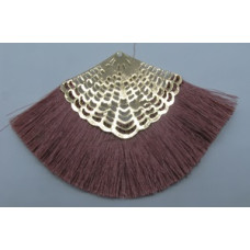 6.5 cm Tassel Pack quarter round shape (10 pcs) - Hot Pink