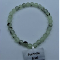 6 mm Gemstone Round Bead Bracelet - 10 pcs pack - Prehnite