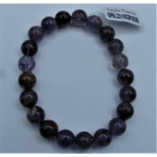 10 mm Gemstone Round Bead Bracelet - 10 pcs pack - Purple Phanton