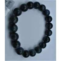 9 mm Gemstone Round Bead Bracelet - Apatite Blue