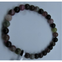 6 mm Gemstone Round Bead Bracelet - 10 pcs pack - Tourmaline