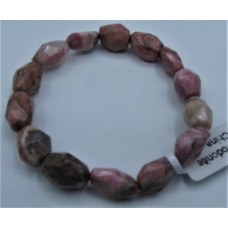 10-13 Gemstone Long Faceted Bracelet - 10 pc pack - Rhodonite