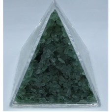 Pyramid Mineral Collection - Chips in (10 x 10 cm) Pyramid container - Aventurine