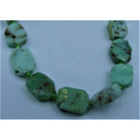 14 x 14 mm Gemstone Bead Strand - Chrysoprase