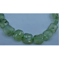 14 x 14 mm Gemstone Bead Strand - Prehnite