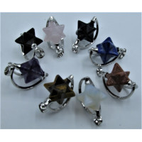 GP Merkaba - Gemstone Merkaba rocking pendant - Assorted Stone