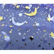 Organza - Golden Moon / Star Organza Pouch 10 x 12 cm (4 x 4.75 inch) 12 piece pack - Lavender