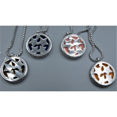 Cage Necklace with Star - Stainless Steel/Base Medal - 32 inches - Assorted color