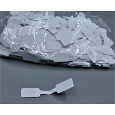 Rectangle Shape 20mm x 12mm Tag 1000 piece pack - White (with adhesive)