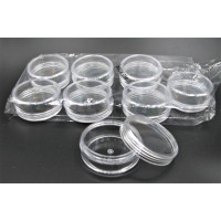 Plastic Round Jewelry/Bead Box (5 cm) - 8 pcs Pack