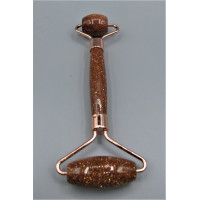 Facial Massage Roller - Gold Stone