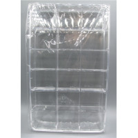 Plastic 18-place Divided Jewelry/Bead Box