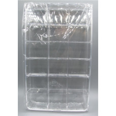 Plastic 18-place Divided Jewelry/Bead Box