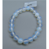 8 mm Gemstone Round Bead Bracelet - 10 pcs Pack - Opalite