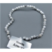 3 mm Faceted Gemstone Stretch Bracelet - 10 pcs pack - Howlite