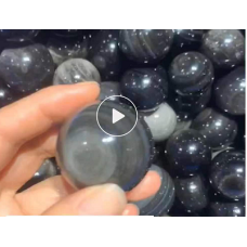 Gemstone Spheres in assorted sizes  - 1 kg size - Silver Obsidian (30 - 50 mm)