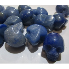 Skull 1 Inch Figurine - Blue Aventurine - 24 pcs pack