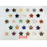 Star Gemstone (30x8 mm) - 24 pcs pack - Mix stones