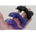 Extra Large Carving - Dolphin Standing (7.5 cm or about 3 inches) - Fluorite yellow, Fluorite Purple, Fluorite Green, Moss Agate, Silver Obsidian