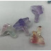 Carvings - Dragonfly (1.8 cm or about 0.7 inch) in Rainbow Fluorite Mix Stones - 10 pcs pack