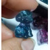 Carvings - Dog Poodle (1.8 cm or about 0.7 inch) in Rainbow Fluorite Mix Stones - 10 pcs pack