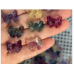 Carvings - Butterfly (about 15x20mm) in rainbow Fluorite Mix stones - 10 pcs pack