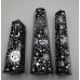 Gemstone Points Pack - Black Obsidian with Sun, Moon, Snake - 5 pcs Packs (about 3 inch)