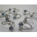 Gemstone Rings - 6mm Round Bead with Star Adjustable base - 10 pcs pack - Labradorite