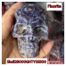 Extra Large Carving - Skull ( about 3 inches in Height) - Fluorite