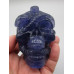 Extra Large Carving - Skull ( about 3 inches in Height) with Snake - Fluorite (Purple)