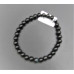 6 mm Gemstone Round Bead Bracelet - 10 pcs pack - Black Agate