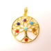 GP Round - Tree of Life Chakra Pendant | Gold Plated