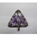 GP Triangle - Small Bronze Triangle shape Tree of Life Gemstone Pendant- (30 mm) assorted stones available!