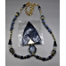 Fashion Crystal Necklace with Tassel (18 inch w 3 inch extension) - several color available