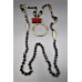 Fashion Crystal Necklace with Lava Beads (24 inch) - several color available